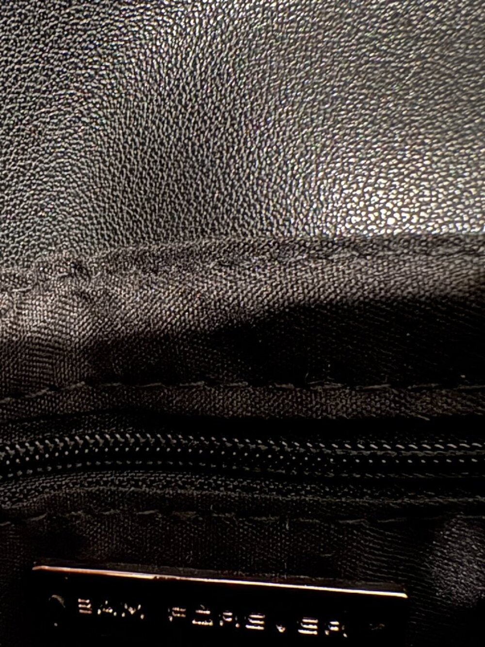 BAM FOREVER Rhinestone Black Sparkle Clutch purse silver chain Cocktail Fun NEW - Picture 5 of 5